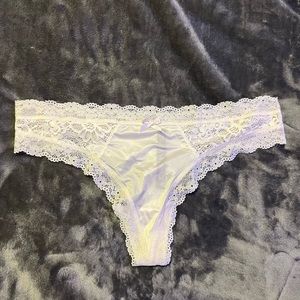 Victoria’s Secret White Lace Thong